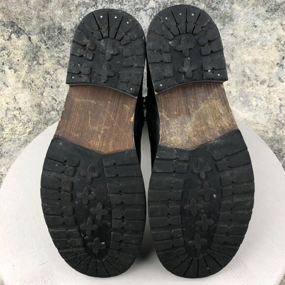 Red Tape Men's Size 11 Salisbury Buckle Black Leather Side Zip Ankle Biker Boots - Picture 10 of 13